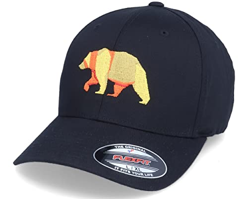 Hatstore Paper Bear Black Flexfit Cap - Grösse: L/XL - (58-61 cm) von Hatstore