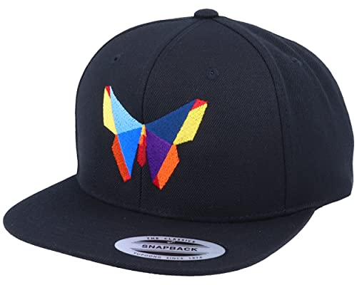 Hatstore Paper Butterfly Black Snapback Cap - Grösse: One Size - (55-60 cm) von Hatstore