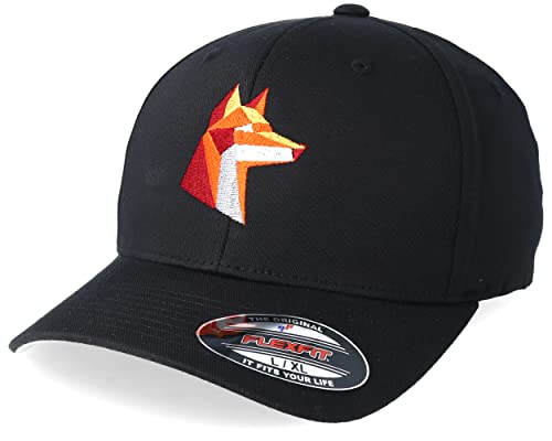 Hatstore Paper Fox Black Flexfit Cap - Grösse: XL/XXL - (61-64 cm) von Hatstore