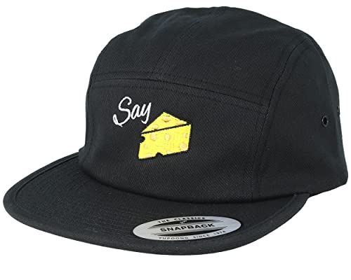 Hatstore Say Cheese Black 5-Panel Cap - Grösse: One Size - (55-60 cm) von Hatstore