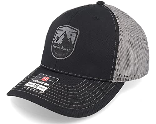 Hatstore Shield Peak 112 Split Black/Charcoal Trucker Cap - Grösse: One Size - (55-60 cm) von Hatstore