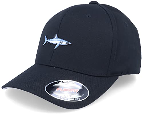 Hatstore Short Fin Mako Shark Black Flexfit Cap - Grösse: L/XL - (58-61 cm) von Hatstore