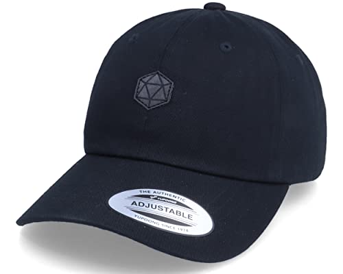 Hatstore Tiny Charcoal D20 Patch Black Dad Cap Cap - Grösse: One Size - (55-60 cm) von Hatstore