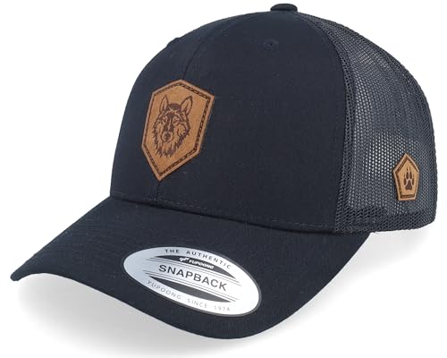 Hatstore Wolf Paw Shield Patch Retro Black Trucker Cap - Grösse: One Size - (55-60 cm) von Hatstore