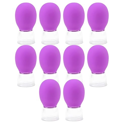 10-teiliges Glas-Schröpfset für Gesichtsbehandlungen, Glas-Silikon-Becher, Vakuum-Saugnapf für Gesicht, Haut, Rücken, Arm, Schulter, Muskeln 10-teiliges Glas-Schröpfset für Gesichtsbehandlungen, Glas-Silikon-Becher, Vakuum-Saugnapf für Gesicht, Haut, Rücken, Arm, Schulter, Muskeln von Hattba