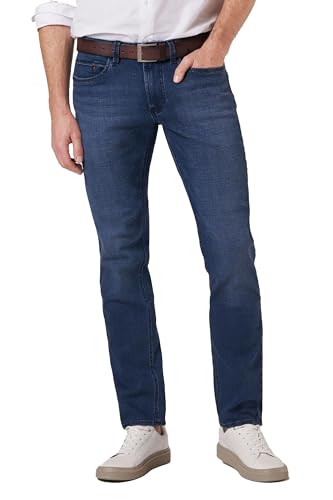 Hattric Herren Jeans Harris 5 Pocket Modern Fit New mid Blue blau - 34/32 von Hattric