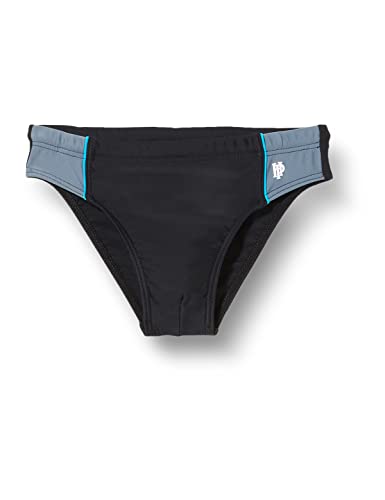 Haute pression Jungen 516 Schwimm-Slips, Schwarz/Grau/Türkis, 4 Jahre von Haute Pression