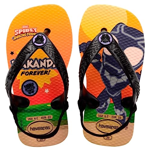 Havaianas Unisex Kinder Baby Marvel Flipflop, Gelb (Pop Yellow), 17/18 EU von Havaianas