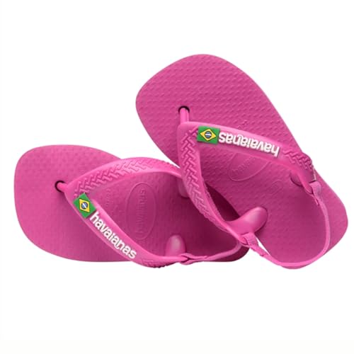 Havaianas Unisex Baby Brasil Logo II Sandale, Rose, 20 EU von Havaianas