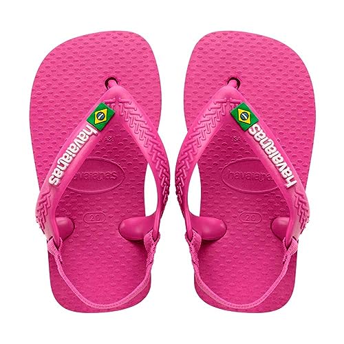 Havaianas Unisex Baby Brasil Logo II Flipflop, Rose Gum/Rose Gum, 20 EU von Havaianas