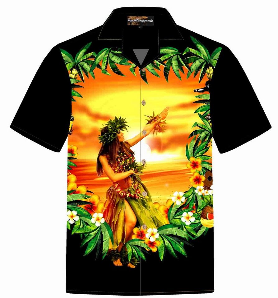 Hawaiihemdshop.de Hawaiihemd Hawaiihemdshop Hawaii Hemd Herren Baumwolle Kurzarm Strand Shirt von Hawaiihemdshop.de