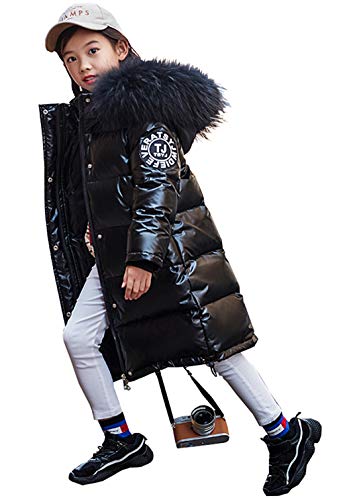 Hayisugal Kinder Daunenjacken Mädchen Daunenmantel Lange Jacke Parka Kälteschutz Warm Verdickte Kinderjacke Junge Winterjacke mit Kapuze, Schwarz, 140/Kind höhe 130-140cm Hayisugal Kinder Daunenjacken Mädchen Daunenmantel Lange Jacke Parka Kälteschutz Warm Verdickte Kinderjacke Junge Winterjacke mit Kapuze, Schwarz, 140/Kind höhe 130-140cm von Hayisugal