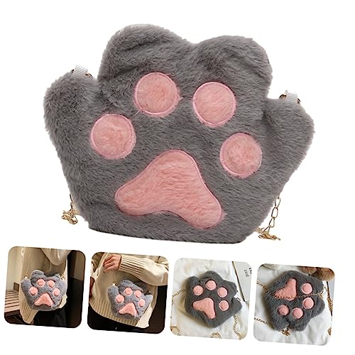 Healeved 1 Stück Kawaii Plüsch Handtasche für Damen Cartoon Tragetasche mit Katzenpfoten Muster Süße Schultertasche für Shopping Freizeit Hochwertigem Plüschmaterial Healeved 1 Stück Kawaii Plüsch Handtasche für Damen Cartoon Tragetasche mit Katzenpfoten Muster Süße Schultertasche für Shopping Freizeit Hochwertigem Plüschmaterial von Healeved