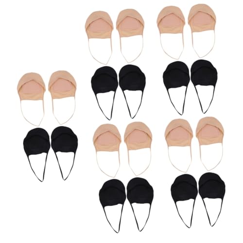 Healeved 10 Paar Unsichtbare Strumpfhalter halbsocken damensocken halbe Zehensocken Badezimmer-Organizer-Arbeitsplatte zehentopper socken damen Schuheinlagen für Damen gewöhnliche Kleid von Healeved