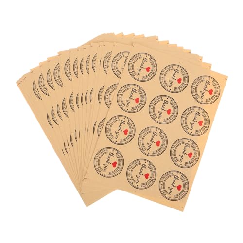 Healeved 12stücke Kraftpapier Herz Aufkleber Dankeschön Aufkleber Für Backwaren Einladungen Geschenktüten Briefumschläge Selbstklebende Etiketten Für Kreative Verpackungen Healeved 12stücke Kraftpapier Herz Aufkleber Dankeschön Aufkleber Für Backwaren Einladungen Geschenktüten Briefumschläge Selbstklebende Etiketten Für Kreative Verpackungen von Healeved
