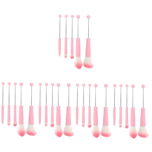 Healeved 25 Stk Make-up-pinsel Mit Metallgriff Lidschatten Pinsel Make-up-pinsel Für Mädchen Makeup Bürsten Make-up-pinsel Für Frauen Bilden Kunstfaser Kosmetikpinsel Rosa Fräulein von Healeved