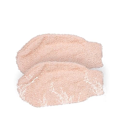 Healeved 2St handschuhe für die körpermassage exfoliating glove exfoliate gloves körperbürsten bodybrush Badehandschuhe Peelingschwamm Dusche Rückenwäscher Badetuch ein Bad nehmen von Healeved