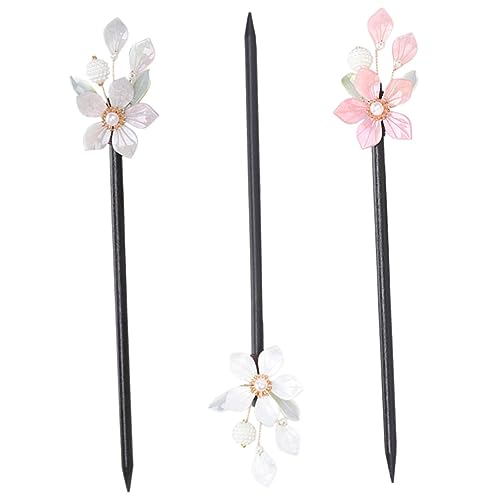 Healeved Holz Chinesische Haar Stick Frauen Haar Pin Haar Dutt Blume Design Für Mädchen Party Cosplay Prom Healeved Holz Chinesische Haar Stick Frauen Haar Pin Haar Dutt Blume Design Für Mädchen Party Cosplay Prom von Healeved