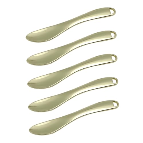 Healeved 5 Stück augencreme löffel für Gesicht Hautpflege Sanft Und spachtel kosmetischer Beauty-Scoop Make-up-Spatel Schminkspatel klein Schminklöffel Zinklegierung Golden Healeved 5 Stück augencreme löffel für Gesicht Hautpflege Sanft Und spachtel kosmetischer Beauty-Scoop Make-up-Spatel Schminkspatel klein Schminklöffel Zinklegierung Golden von Healeved