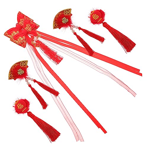 6st Haarschmuck Für Das Neue Jahr Der Kinder Haarnadel Für Kinder Kimono-haarnadel Haarnadel Für Mädchen Vintage Haarstäbchen Haarspangen Mit Blumen Imitat Japan Jahrgang Baby von Healeved