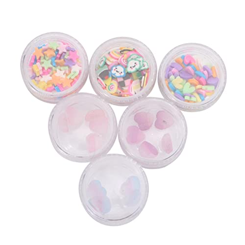 Healeved 1satz Maniküre Aufkleber Aus Polymer Bunte Keramik-scheiben Herz Und Sternform Nagelkunst Zubehör Für Kreative Nail Art Dekorationen Healeved 1satz Maniküre Aufkleber Aus Polymer Bunte Keramik-scheiben Herz Und Sternform Nagelkunst Zubehör Für Kreative Nail Art Dekorationen von Healeved