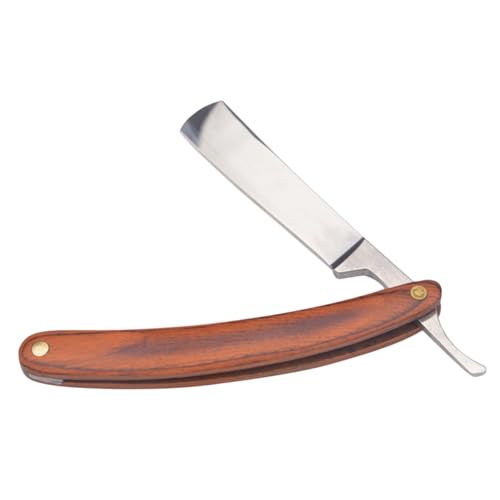 Healeved Rasierer mit Holzgriff Manueller Vintage Haarschnitt für Herren Rostfrei Langlebig für Nassrasur und Bartpflege Altmodisches Design aus Hochwertigem Healeved Rasierer mit Holzgriff Manueller Vintage Haarschnitt für Herren Rostfrei Langlebig für Nassrasur und Bartpflege Altmodisches Design aus Hochwertigem von Healeved