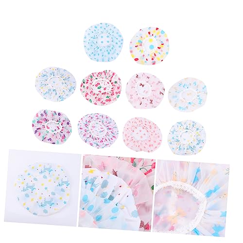 Healvian 10 Stück Badekappen haarschutz familiar bademützen einschlaflicht erwachsene slice Friseursalon zwillengummi für erwachsene badehut shower caps Duschmütze Duschhaube bedrucken Healvian 10 Stück Badekappen haarschutz familiar bademützen einschlaflicht erwachsene slice Friseursalon zwillengummi für erwachsene badehut shower caps Duschmütze Duschhaube bedrucken von Healvian