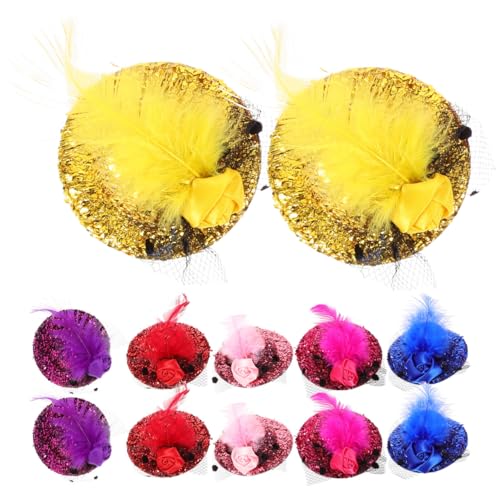 Healvian 12St Kleiderhüte für Damen Kinder Ostern Haarspangen Haarklammer Haarspange Mini Hut Haarspangen Blumenhaarklammer Haarschmuck Teehüte für Frauen Hüte für Damen Modisch Elegant Healvian 12St Kleiderhüte für Damen Kinder Ostern Haarspangen Haarklammer Haarspange Mini Hut Haarspangen Blumenhaarklammer Haarschmuck Teehüte für Frauen Hüte für Damen Modisch Elegant von Healvian