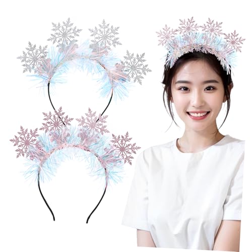 Healvian 2stücke Schneeflocken Stirnbänder Für Weihnachten Glitzernde Haaraccessoires Für Festivitäten Partys Und Cosplay Elastisches Design Geeignet Für Kopfgrößen Healvian 2stücke Schneeflocken Stirnbänder Für Weihnachten Glitzernde Haaraccessoires Für Festivitäten Partys Und Cosplay Elastisches Design Geeignet Für Kopfgrößen von Healvian