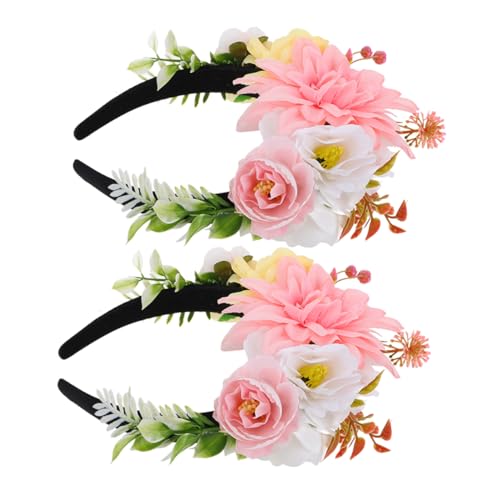 Healvian 2st Fake-blumen-stirnband Dekorativer Kamm Zubehör Lampenschirm Haarnadel Rosa Stirnband Kronleuchter Trockenblumen-stirnband Exquisiter Kamm Vintage - Plastik Healvian 2st Fake-blumen-stirnband Dekorativer Kamm Zubehör Lampenschirm Haarnadel Rosa Stirnband Kronleuchter Trockenblumen-stirnband Exquisiter Kamm Vintage - Plastik von Healvian
