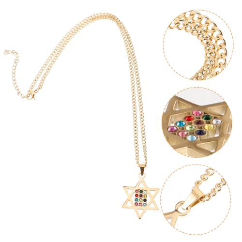 Healvian Hexagonaler Star -Anhänger kerzenständer kerzenhalter Halskette minimalistische Halskette Kettenhalsketten für Frauen Rostfreier Stahl Golden Healvian Hexagonaler Star -Anhänger kerzenständer kerzenhalter Halskette minimalistische Halskette Kettenhalsketten für Frauen Rostfreier Stahl Golden von Healvian