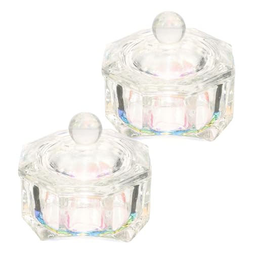 Healvian Nagel-dappen-schalen 2er-pack Nagelbecher Aus Kristallglas Manikürebecher Mit Deckel Acrylnägel Flüssigkeitshalter Aufbewahrung Von Nagelwerkzeugen Healvian Nagel-dappen-schalen 2er-pack Nagelbecher Aus Kristallglas Manikürebecher Mit Deckel Acrylnägel Flüssigkeitshalter Aufbewahrung Von Nagelwerkzeugen von Healvian