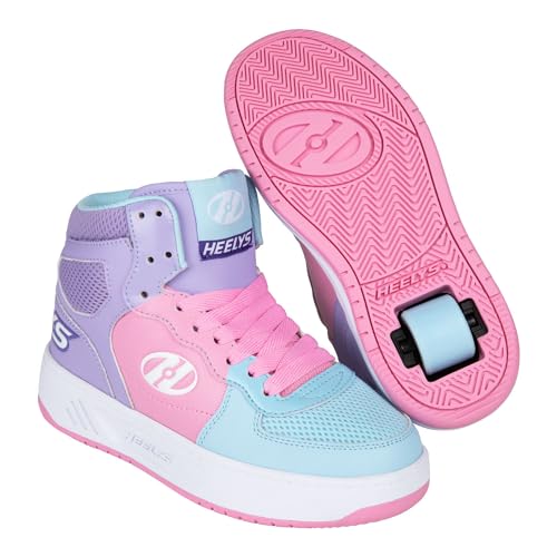 Heelys Unisex Kinder Rexerve Ex Schuhe mit Rollen, Blau, Puder, Rosa, Lavendel von Heelys