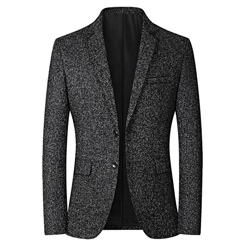 Hehiy Anzugjacke Herren Slim fit Einfarbig Sakko Sakko Herren Schwarz Blazer Herren Regular Fit Stehkragen Herren Anzug Regular Fit Sakko Herren Blau Schurwolle Anzug Herren von Hehiy