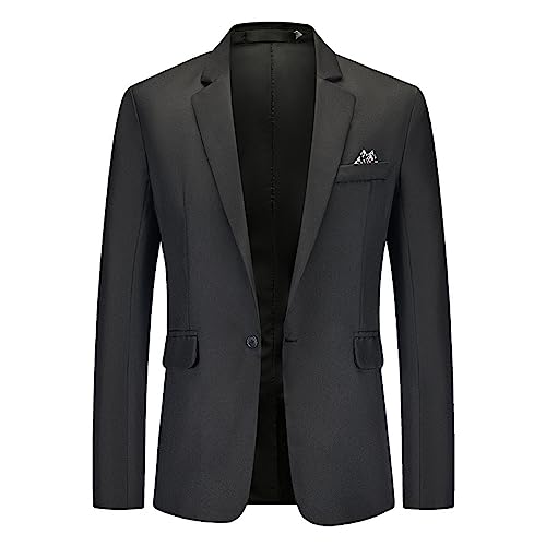 Hehiy Sakko Herren Slim Fit Anzugjacke Herren Blazer Sakko Herren Regular Fit Brauner Blazer Herren Trainingsanzug Herren Fussball Sakko Herren GrüN Tweed für Freizeit Blazer Sportsakko von Hehiy