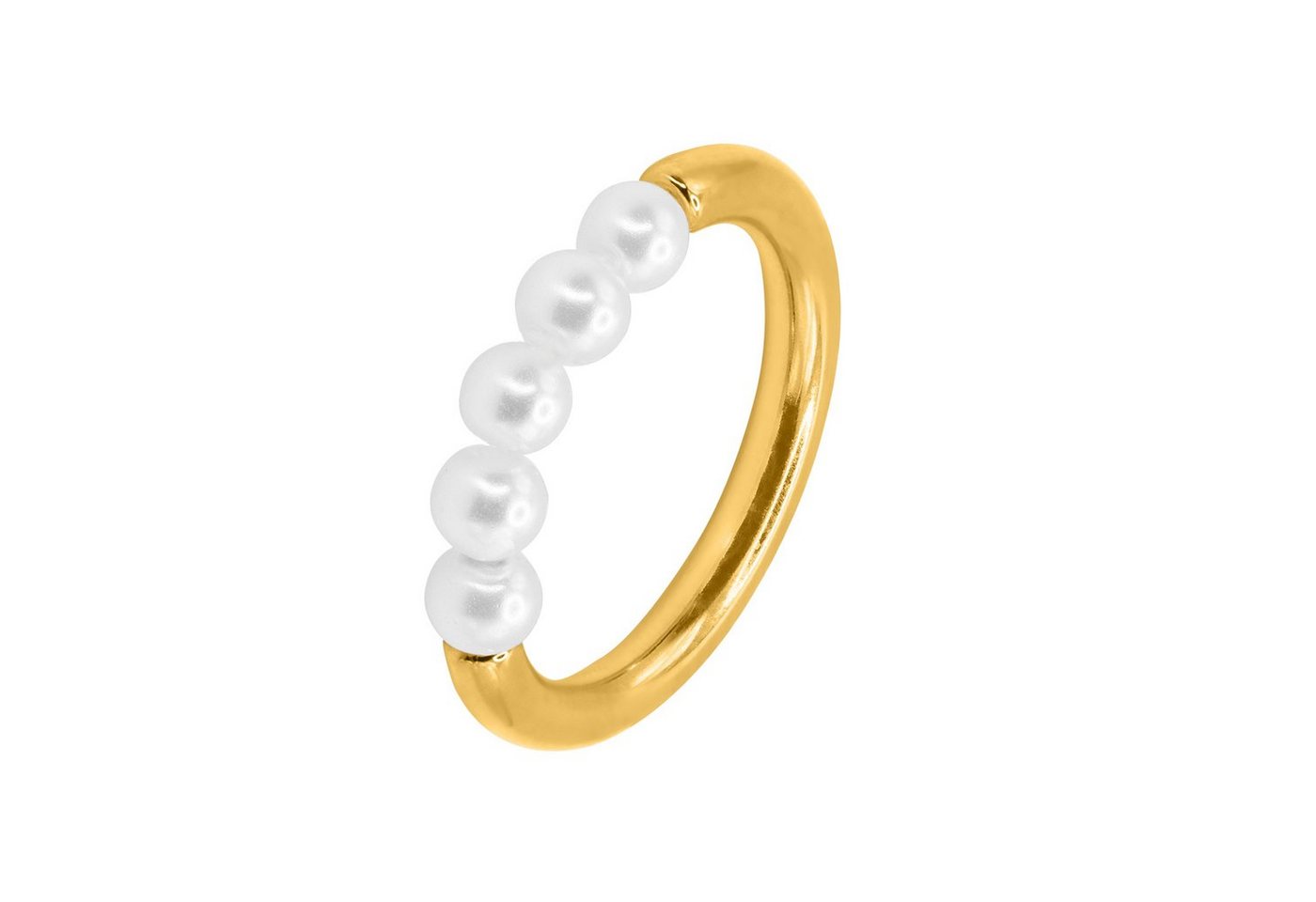 Heideman Fingerring Enya goldfarben (Ring, 1-tlg., inkl. Geschenkverpackung), Perlenring für Frauen von Heideman