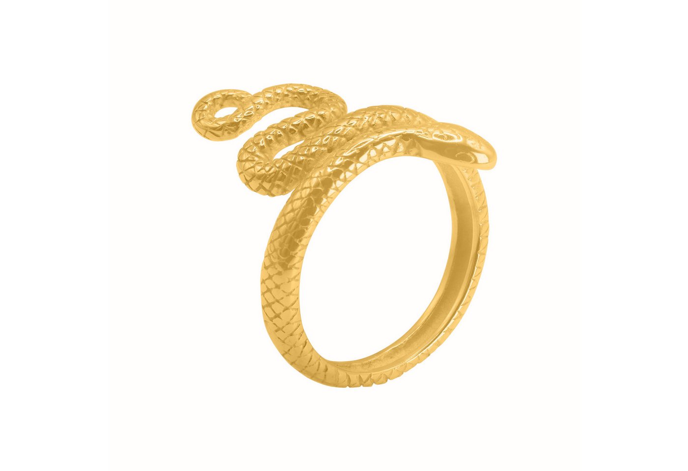 Heideman Fingerring Justa goldfarben (Ring, 1-tlg., inkl. Geschenkverpackung), One Size Ring Frauen Schlagenring von Heideman