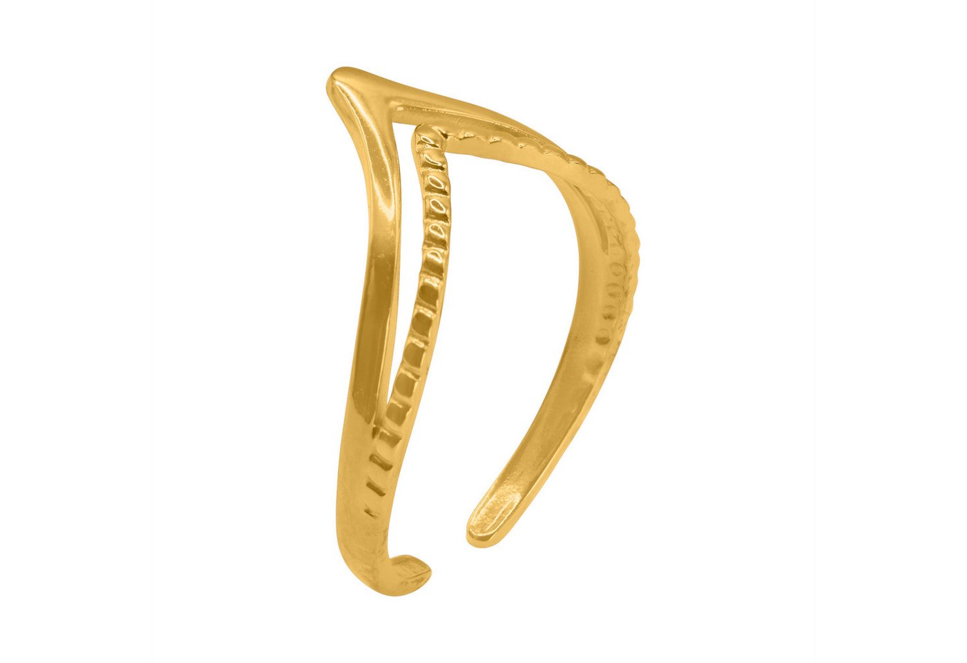 Heideman Fingerring Nolus goldfarben (Ring, 1-tlg., inkl. Geschenkverpackung), One Size Ring Frauen von Heideman