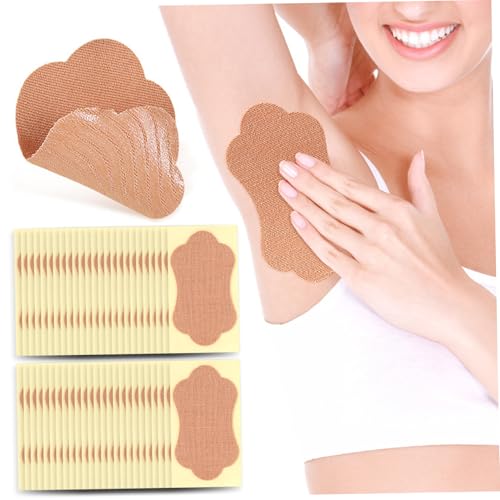 50pcs Achselhöhlen-Schweißpolster, 3, 8 x 2 Zoll unsichtbare selbstklebende Achselschweißpolster, Einweg-Achselhöhlen-Antiperant-Aufkleber für Frauen 50pcs Achselhöhlen-Schweißpolster, 3, 8 x 2 Zoll unsichtbare selbstklebende Achselschweißpolster, Einweg-Achselhöhlen-Antiperant-Aufkleber für Frauen von Heidouse