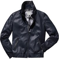 Heinz Bauer Herren Leder-Blouson Roadstar blau 54 von Heinz Bauer Manufakt