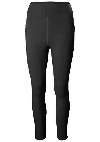 Helly Hansen Damen Hp Leggings, 980 Ebony, Large von Helly Hansen