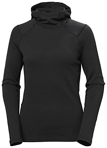 Damen Helly Hansen W Lifa Merino Midweight Hoodie, Schwarz, XL von Helly Hansen