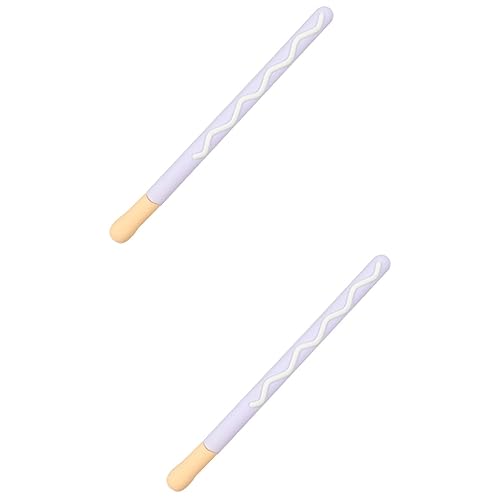 Hemobllo 2 STK Federmäppchen Stylus-stifthülle Sturzsichere Stifthülle Stiftschutz Stylus-stiftkappe Anti-Stift-etui Glatte Stiftabdeckung Generation Violett Lieferungen Niedlich von Hemobllo