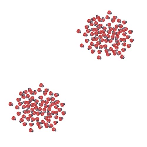 Hemobllo 200 Stk Aufkleber in Marienkäferform Miniaturdekoration märchenhafte gartentiere holziges Dekor Holzknöpfe Holzdekor Ornament hölzern Dekorationen Kunsthandwerk schmücken Biene von Hemobllo