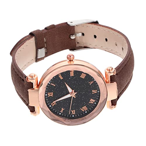 Hemobllo Quarz Damenuhren Freizeituhr Für Mädchen Modeuhren Für Damen Verstellbare Lederuhr Damen Gürteluhr Frauen Verstellbare Uhr Lederuhr Für Damen Einstellbar Armband Student Quarz von Hemobllo