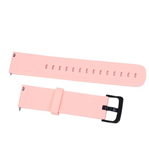 Silikon Armband Kompatibel für Bip Ersatz Armband Weiches Armband Smart Watch Zubehör 20mm （Rosa） von Hemobllo