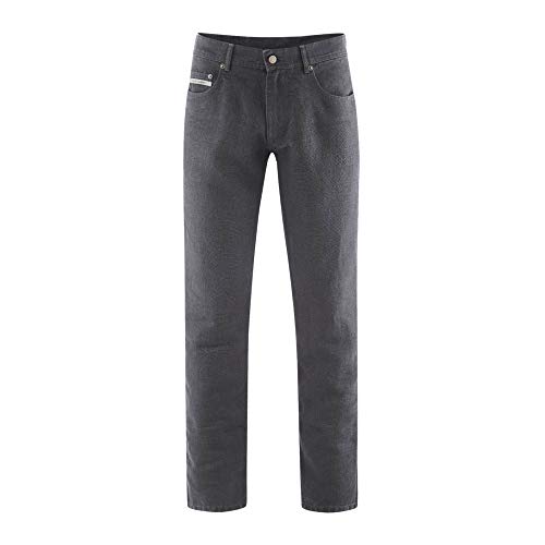 HempAge Unisex Erwachsene 100% Hanf Jeans, Farbe: Anthrazit, Gr.: 28-32 von HempAge