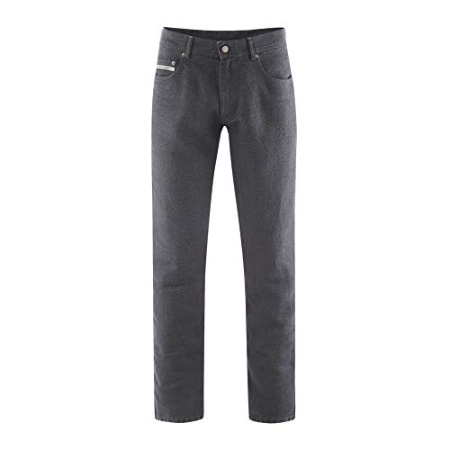 HempAge Unisex Erwachsene 100% Hanf Jeans, Farbe: Anthrazit, Gr.: 31-32 von HempAge