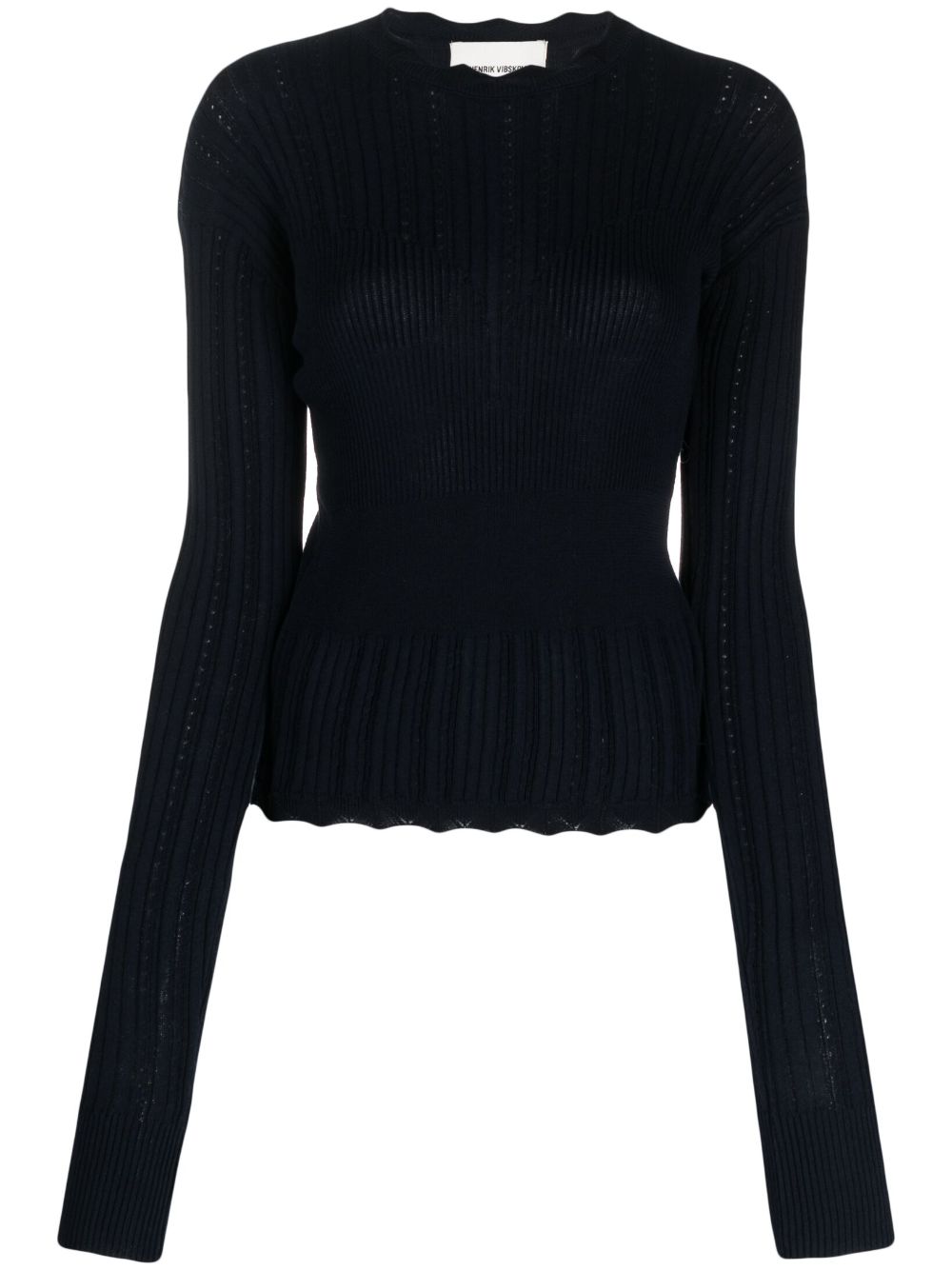 Henrik Vibskov Gerippter Strickpullover - Blau von Henrik Vibskov