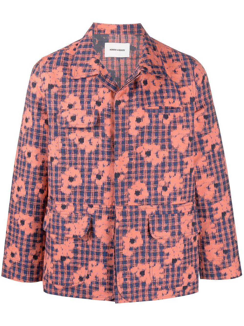 Henrik Vibskov Jeansjacke mit Blumen-Print - Orange von Henrik Vibskov